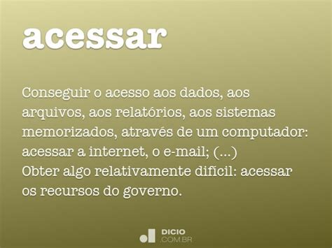 acessandome|Conjugação do Verbo Acessar .